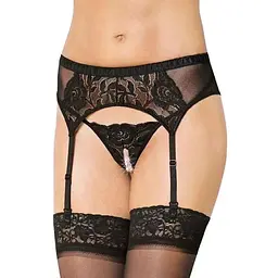 Пояс для панчох Softline Garterbelt 3319 S/M чорний