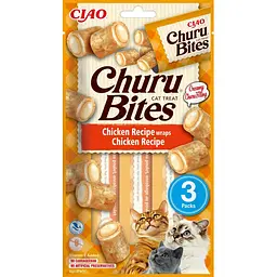 Ласощі для котів INABA Churu Bites подушечки з куркою 3 шт по 10 г