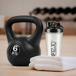 Шейкер спортивний 4FIZJO PRO 650 мл White/Black (P-5905973407007) - мініатюра 5
