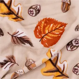 Плед Ardesto Autumn Flannel 160х200 см листопад білий (ART0148PB) - мініатюра 4