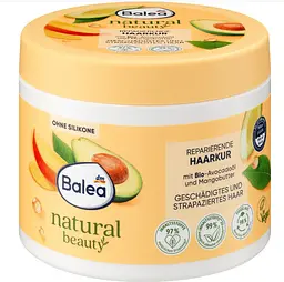 Натуральна б'юті-відновлювальна маска для волосся Balea natural beauty