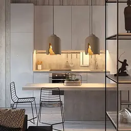 Підвіс із грубим бетонним плафоном 22х16 см | Арт. MJ 184/1 GR | Line F