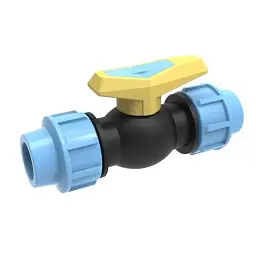 Кран кульовий SantehPlast ПЕ затискний 32х32 мм PP 30412
