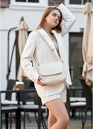 Сумка жіноча Sambag Rose BZN молочний 20 х 24 х 7 см (94000011)