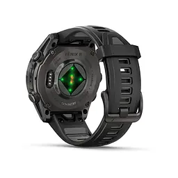Смарт-годинник Garmin Fenix 8 43 мм AMOLED Сапфір Чорний/Титан Карбоновий DLC з силіконовим ремінцем QuickFit 20 мм - мініатюра 3