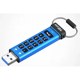 USB флеш-накопичувач Kingston IronKey Keypad 200 16GB USB-A 3.2 Gen 1 Blue (IKKP200/16GB) [103323] - мініатюра 4