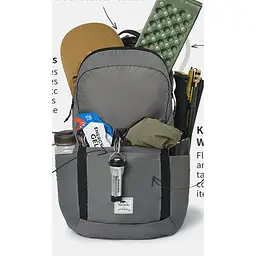 Рюкзак складний Naturehike Yunyan 30л (NH17A017-B) сірий - мініатюра 2
