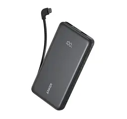 Зовнішній акумулятор Anker 10000mAh 22.5W PD Built-In USB-C Cables чорний (A110DH11)
