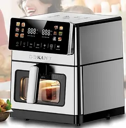 Аерофритюрниця Sokany SK-10113 з великою чашею 10 л корпус із нержавіючої сталі  2200 Вт - мініатюра 3