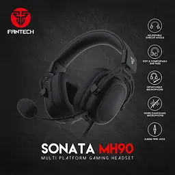 Ігрові Навушники Fantech MH90 Sonata Чорний - мініатюра 2