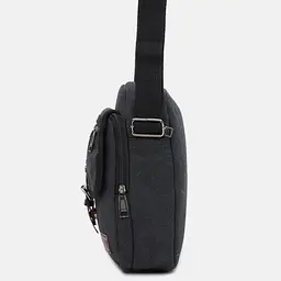 Чоловічі сумки Monsen C1MY1964bl-black 26х23х8 см Чорний - мініатюра 4