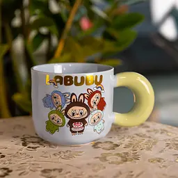 Чашка порцелянова LABUBU Bring Joy 400 мл блакитний FM-22C - мініатюра 2