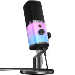 Мікрофон Maono PD100X RGB, Black, Type-C / XLR, динамічний - мініатюра 2