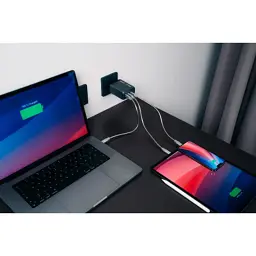 Зарядний пристрій Verbatim GaN 200 W 4 ports (2xUSB-C-100 W,USB-C-65 W /USB-A -3.0) (32204) - мініатюра 7