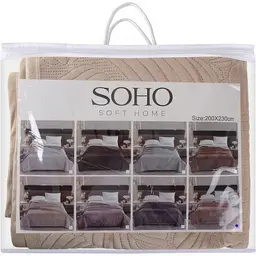Покривало Soho Velvet 200х220 см Cream (A120075) - мініатюра 3