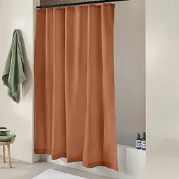 Шторка для душу та ванної Cosas з кільцями 180х180 amber, теракотовий (ShowerCurtains_26Amber_DUK_180x180_Hook) - мініатюра 3