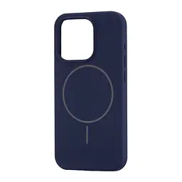 Чохол Silicone Case Full Cover with MagSafe iPhone 15 Pro Blue