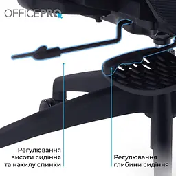 Офісне крісло OfficePro Skyline OC750-B-B-B (OC750-B-B-B) - мініатюра 8