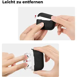 Чохол Pitaka MagEZ Case Twill Black/Grey для AirPods Pro 2nd Gen чорний (APM7001) - мініатюра 5