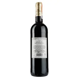 Вино Baron de Lirondeau Bordeaux, червоне, сухе, 13,5%, 0,75 л - мініатюра 2