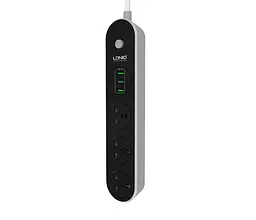 Сетевой фильтр LDNIO SC3301, 3 Розетки + 3 USB, 1.6 м, сечение 3х0,75мм - мініатюра 1