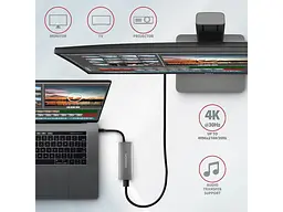 Мультипортовий адаптер AXAGON Speedster 5in1 rev2.0 Grey (HMC-5G2) - мініатюра 6