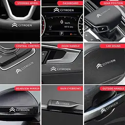 Наклейка з логотипом Citroen метал, на клейкій стрічці 1шт (універсальна) - мініатюра 3