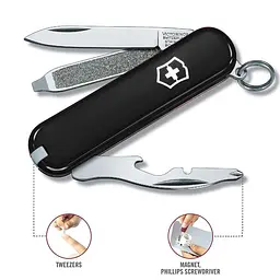 Ніж Victorinox Rally 58мм,9функ,чорн - мініатюра 6