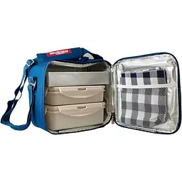 Сумка для обідів Bergner Walking business 5 предметів блакитна (BG-3652-BL) - мініатюра 2