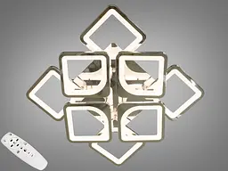 Стельова LED люстра серія 8060 хром 115Вт ПДУ