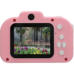 Дитяча селфі-камера 1080P HD екран 48MP рожева - мініатюра 7