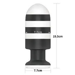 Анальна пробка LoveToy X-Missioner Butt Plug 7.5 - мініатюра 3