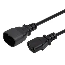 Кабель живлення C13 to C14 1.8m 0.75mm2 copper Vinga (VYPCC13141875CU) - мініатюра 3