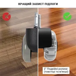 Ролик для крісла Аклас FI 11 D-50 декор, Прозорий (00166283) - мініатюра 10