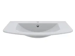 Умивальник Miraggio DEA 800 (0001536) Miramarble, Глянцевий, Накладний/Врізний, Білий - мініатюра 3