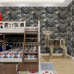 Самоклеюча декоративна 3D панель Sticker Wall під чорну цеглу графіті 700x770x6мм 027 SW-00000077 - мініатюра 5