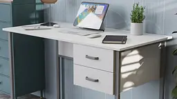 Комп'ютерний стіл Ferrum-decor Таккота 75x120x60 сірий ДСП Білий 16мм (FRD-102310)