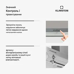 Витяжка кухонна Klarstein Montblanc 90 610 м3/год (10040268) - мініатюра 4