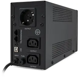 Пристрій безперебійного живлення Vinga LED 850VA metal case with USB (VPE-850PRMU) - мініатюра 4