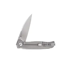 Ніж складаний кишеньковий Ruike M662-TZ, (7.4 см) steel 154СМ/TC4 (титан) + G10 чорний - мініатюра 6
