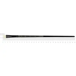 Пензель синтетика кутова TERRA 1608A №6 довга ручка Rosa