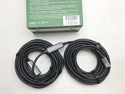 Кабель-подовжувач Digital USB3.0 AM/AF Active 15 м Чорний (USB30Activ-15m1) - мініатюра 3