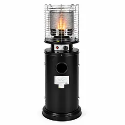 Вуличний газовий обігрівач Gordon 13 кВт із захисною решіткою (чорний)