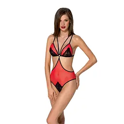 Боді Passion PEONIA BODY червоне, L/XL