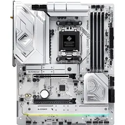Материнська плата ASRock X870 STEEL LEGEND WIFI (AM5/X870, 4*DDR5, 2xPCIex16, HDMI/USB4, 4xSATA, 3xM.2, 2.5GLan, ATX) (X870 STEEL LEGEND WIFI)