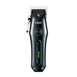 Машинка для стрижки волосся VGR V-969 LED-дисплей акумуляторна 1200mAh Black