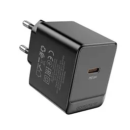 Мережевий зарядний пристрій Borofone BAS15A Erudite single port PD30W чорний
