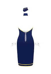 Костюм стюардеси Obsessive Stewardess Uniform XS/S синій - мініатюра 6