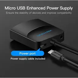 Перехідник VGA 15F to HDMI M 1080P 60Hz 3,5mm Audio 0.15m Vention (ACNBB) - мініатюра 8