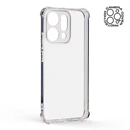 Прозрачный чехол для OPPO Reno14 5G с защитой камеры и усиленными бортами, тонкий, силиконовый, бесцветный, ударопрочный, противоударный бампер с закрытой камерой, ArmorStandart (ARM87135) - мініатюра 2